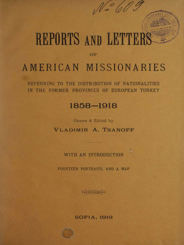 Reports and Letters of American missionaries