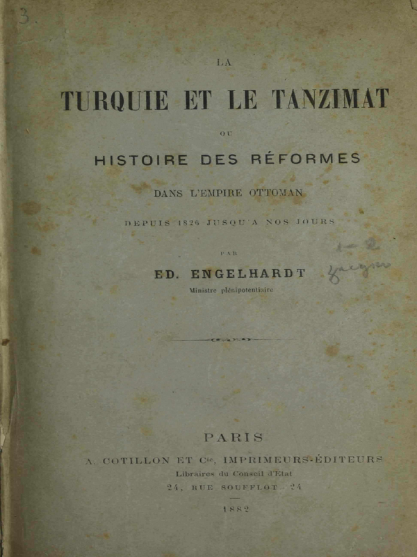 La Turquie et la Tanzimat ou histoire des rеformes dans l`empire Ottoman : T.1-