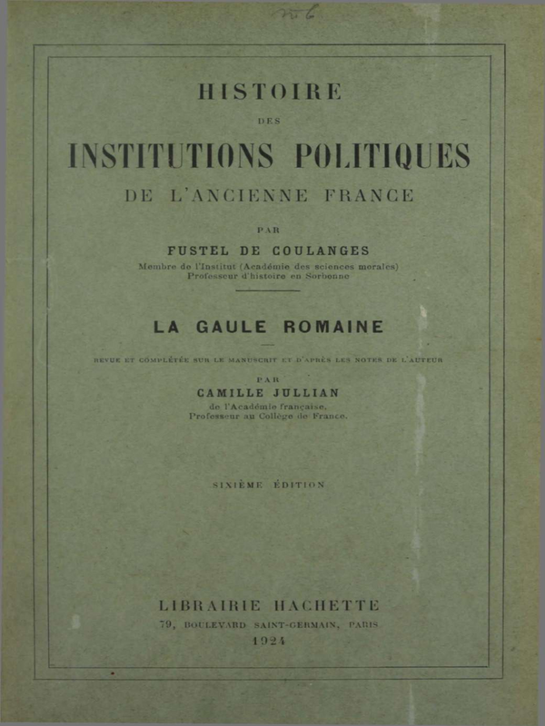 Histoire des Institutions Politiques de l'Ancienne France