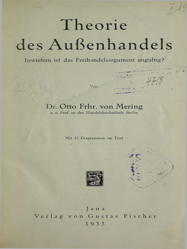 Theorie des Ausenhandels : Inwiefern ist das freihandel argument ungultig