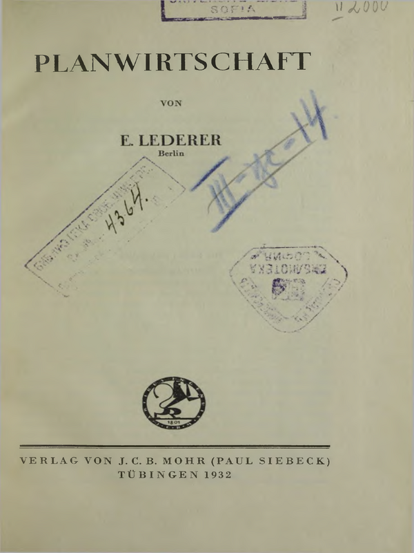 Planwirtschaft