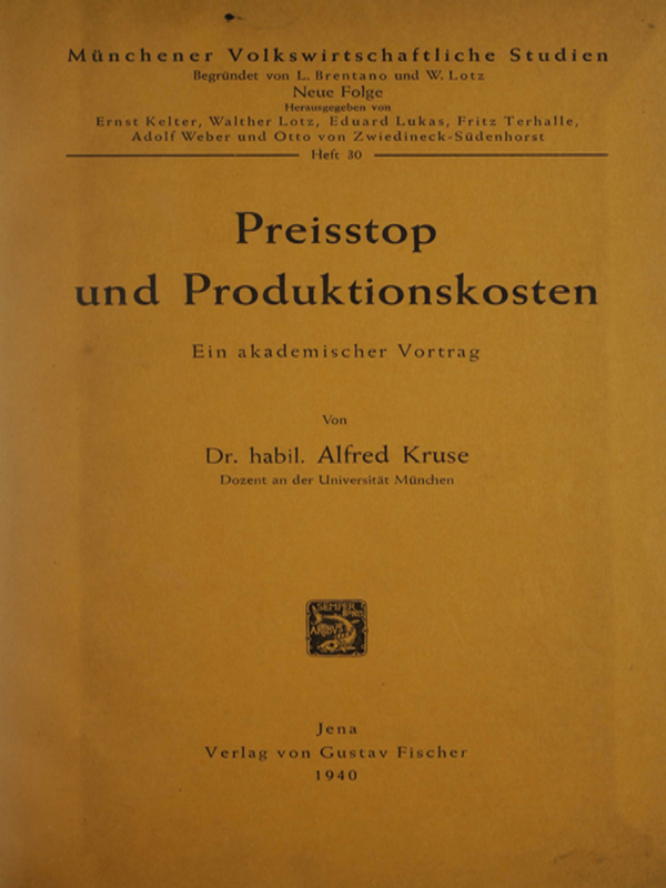 Preisstop und Produktionskosten