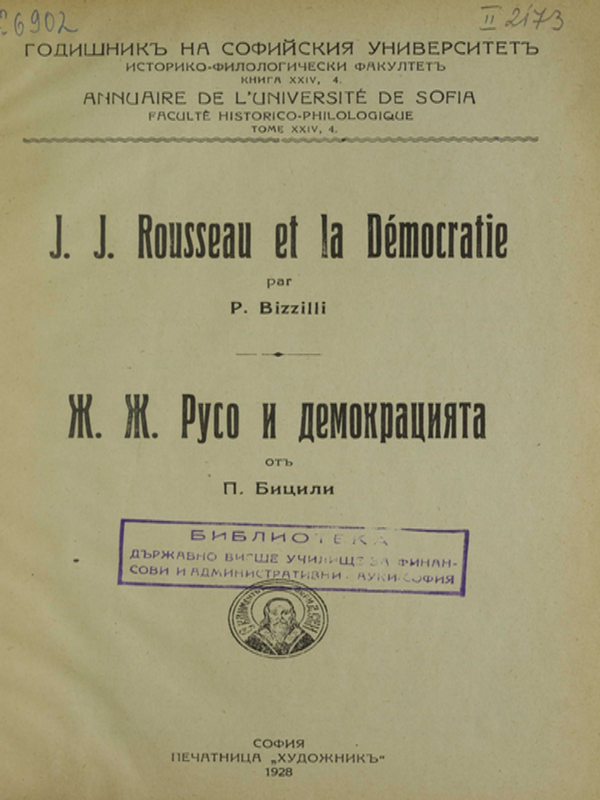 J. J. Rousseau et la democratie