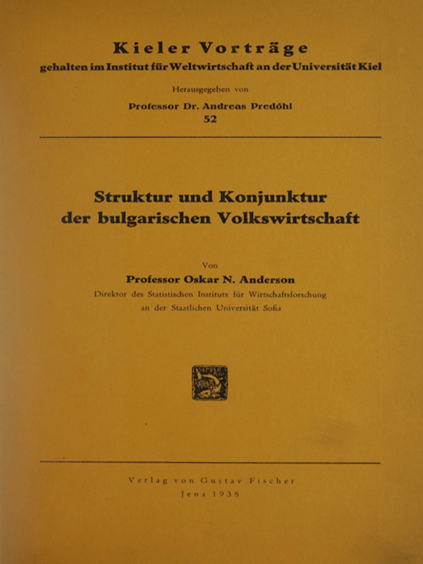 Struktur und Konjunktur der bulgarischen Volkswirtschaft