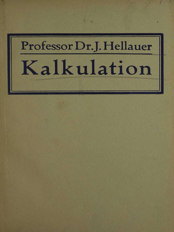 Kalkulation in Handel und Industrie