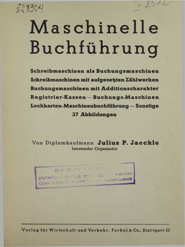Maschinelle Buchfuhrung