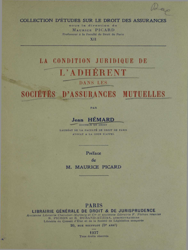 Droit des assurances
