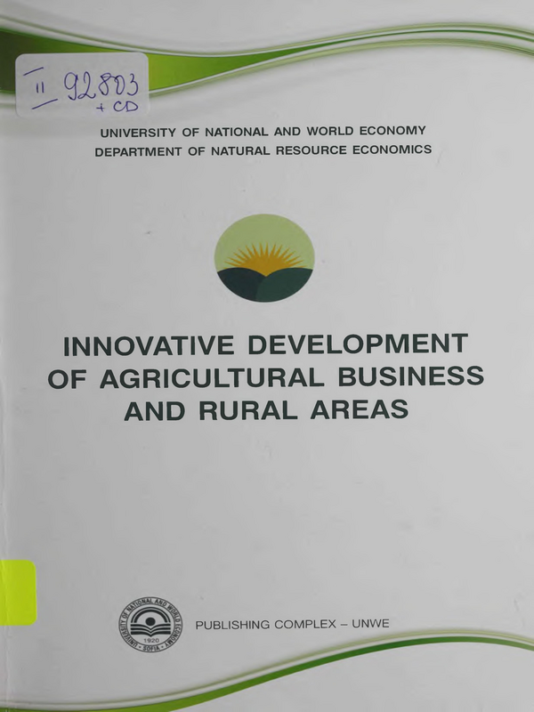 Innovative Development of Agricultural Business and Rural Areas