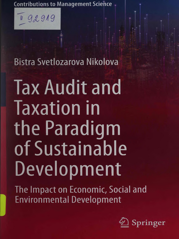 Tax Audit and Taxation in the Paradigm of Sustainable Development : The Impact on Environmental Development