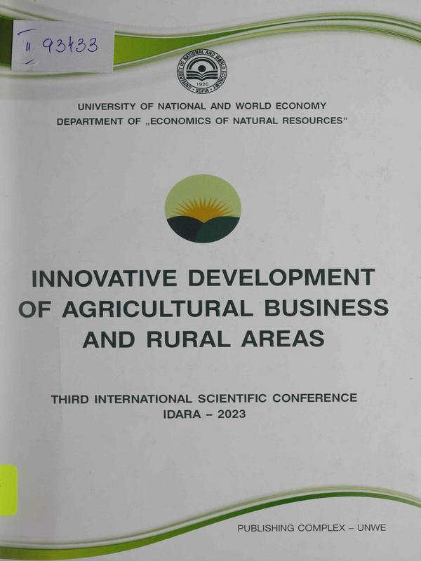 Innovative Development of Agricultural Business and Rural Areas