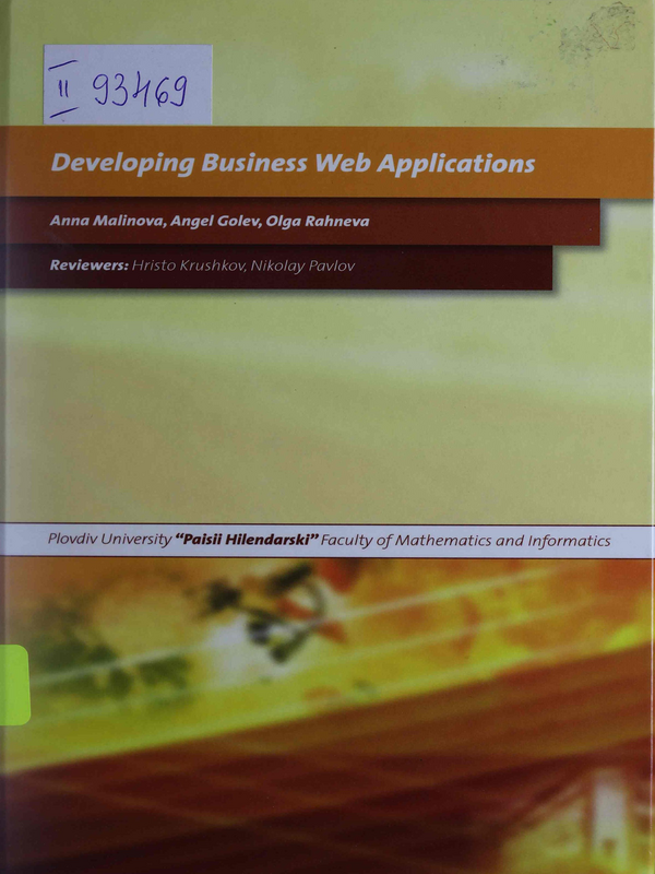 Developing Business Web Applications