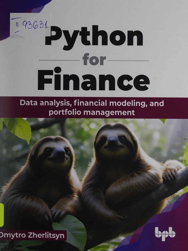 Python for Finance. Data analysis, financial modeling, and portfolio management