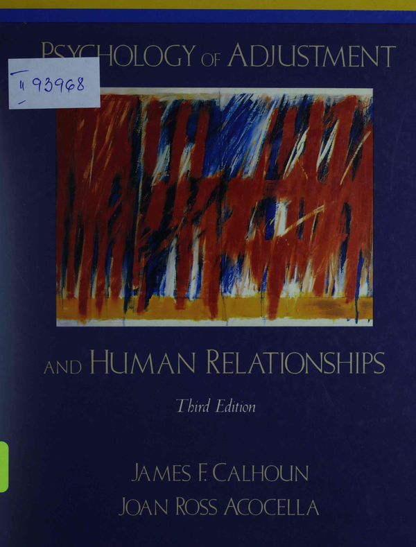 Psychology of Adjustment and Human Relationships