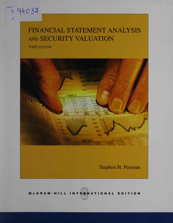 Financial Statement Analysis and Security Valuation