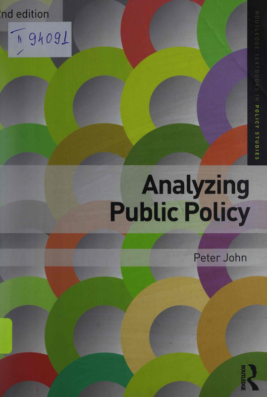 Analyzing Public Policy