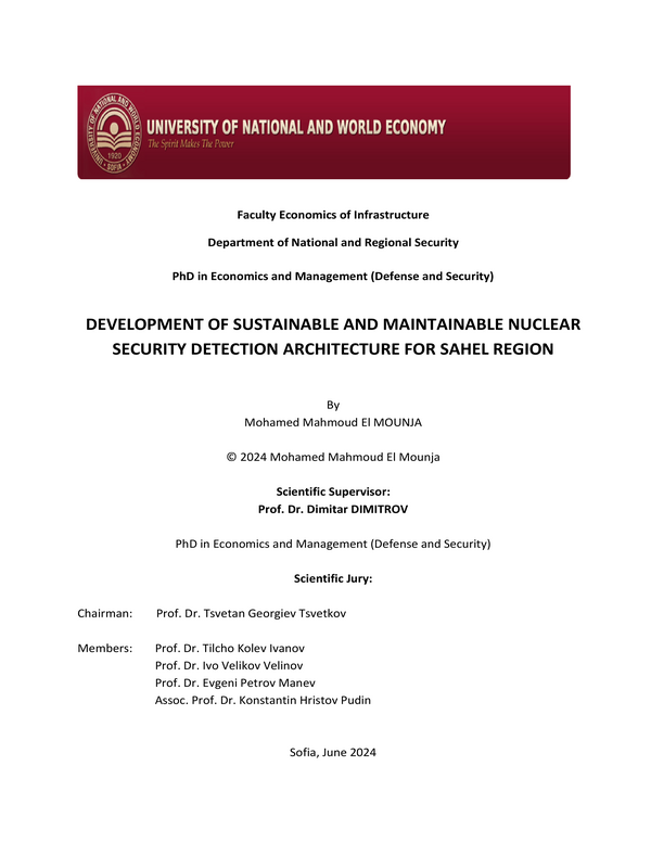 Development of Sustainable and Maintainable Nuclear Security Detection Architecture for Sahel Region